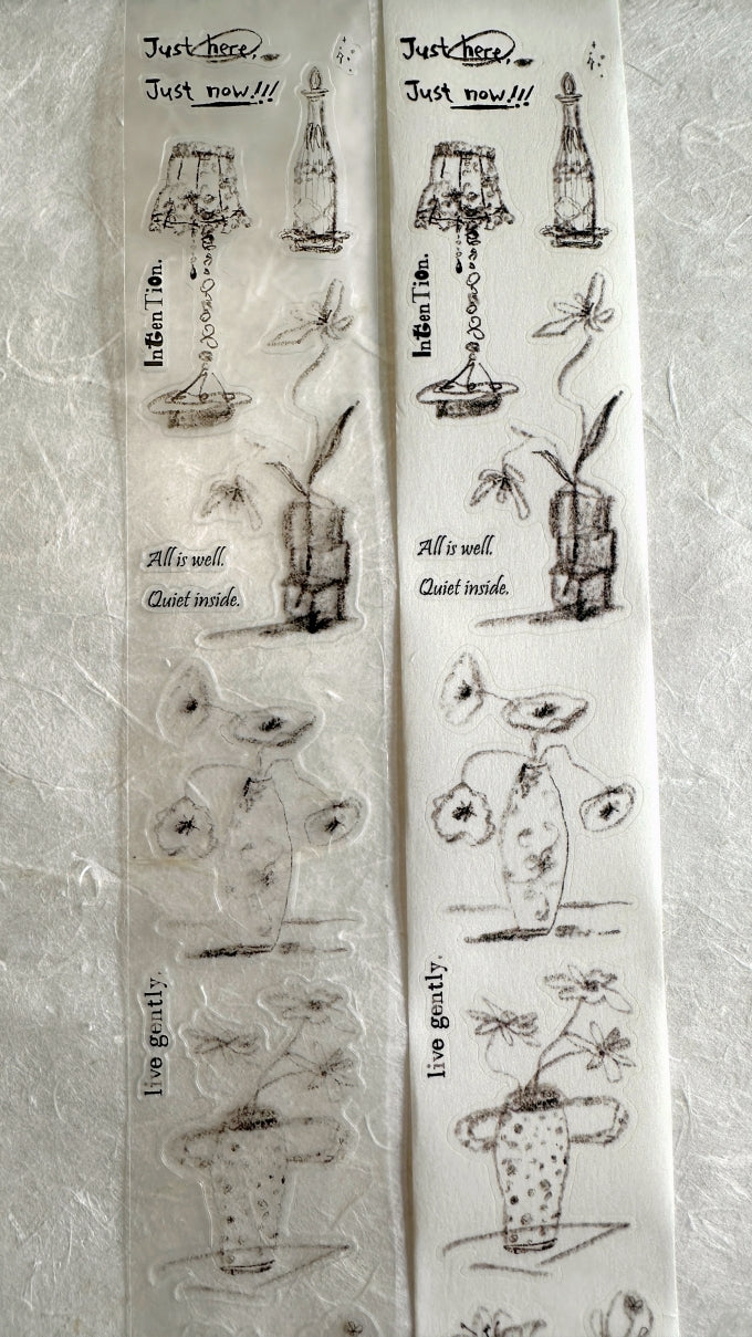 Princess Studio - Untitled Work kiss-cut washi tape SAMPLES