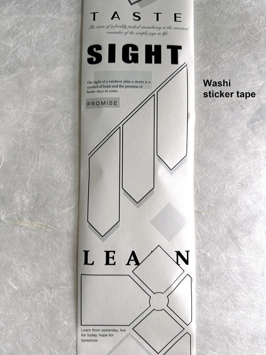 Qianyan Studio - Storyboard Panel kiss-cut washi & PET tape (9 cm x 250 cm) SAMPLES