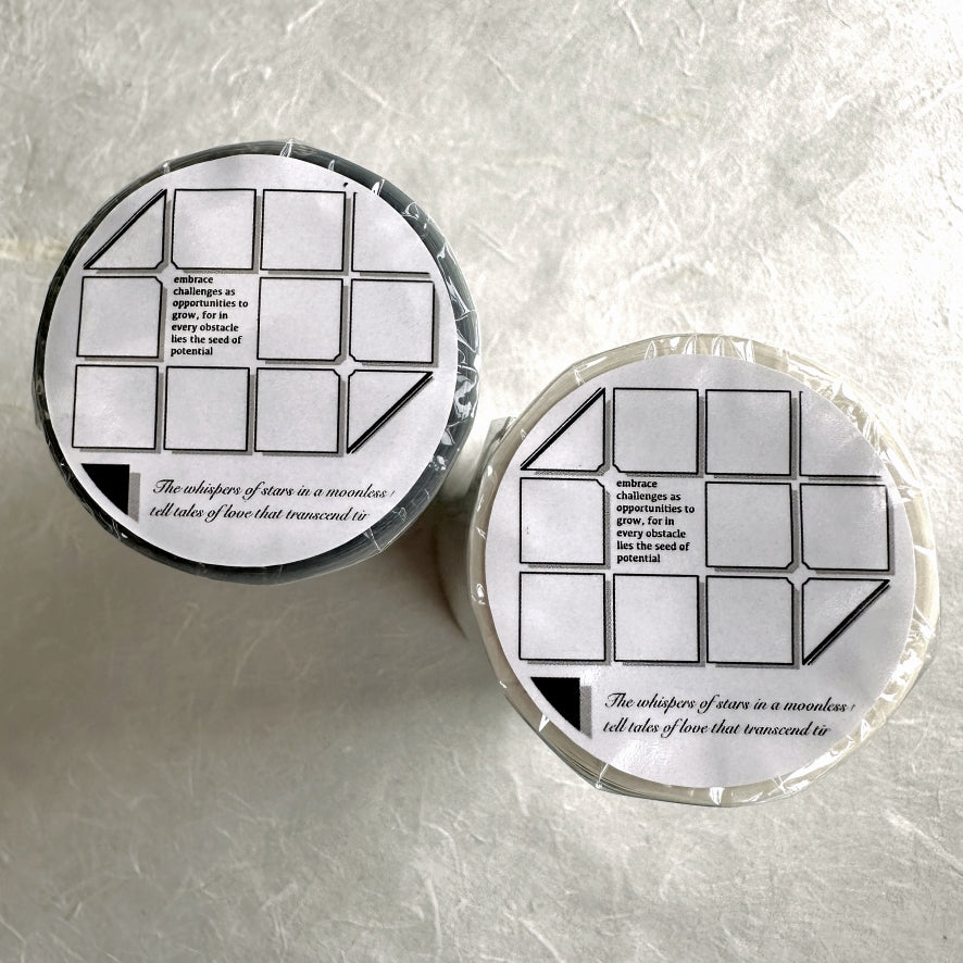 Qianyan Studio - Storyboard Panel kiss-cut washi & PET tape (9 cm x 250 cm) SAMPLES
