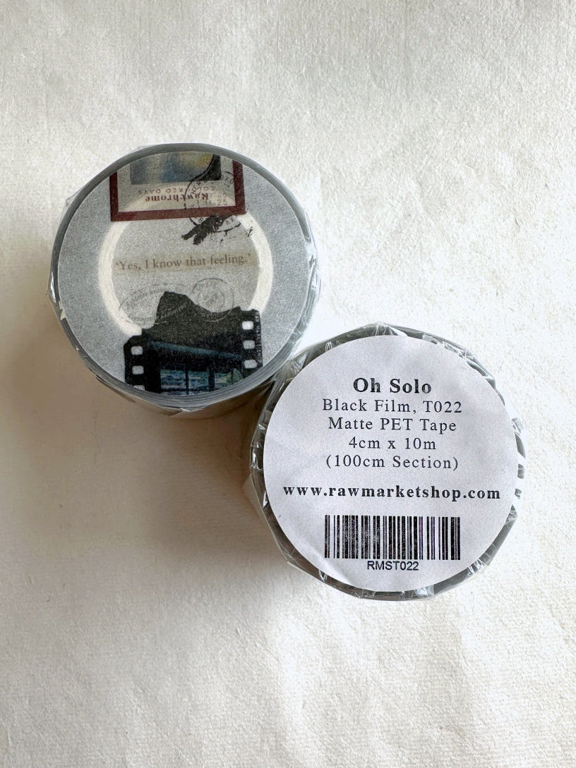 Raw Market Shop - Oh Solo (Black Film) PET tape SAMPLES