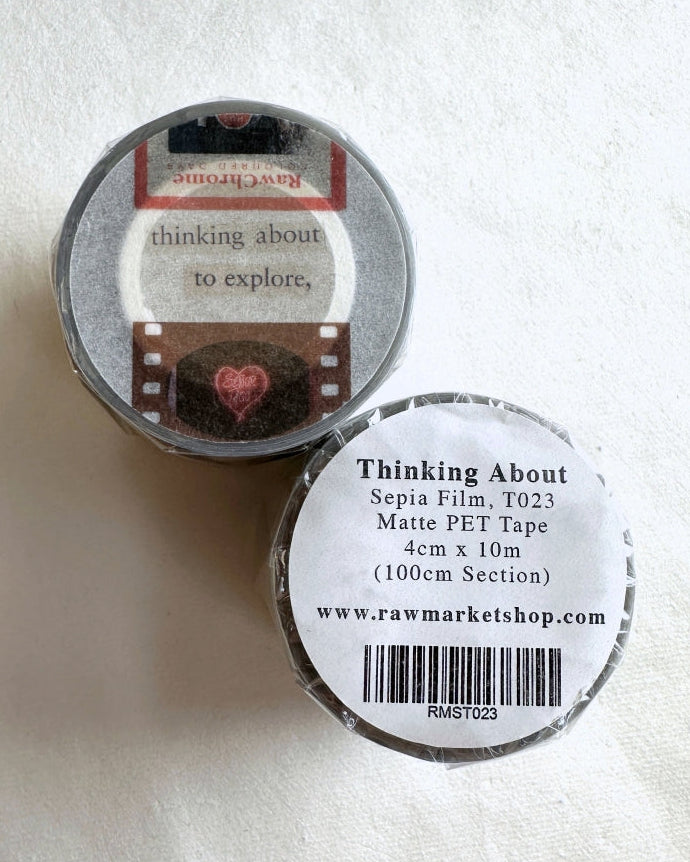 Raw Market Shop - Thinking About (Sepia Film) PET tape SAMPLES