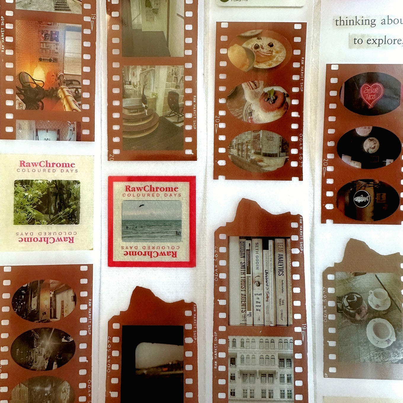 Raw Market Shop - Thinking About (Sepia Film) PET tape SAMPLES