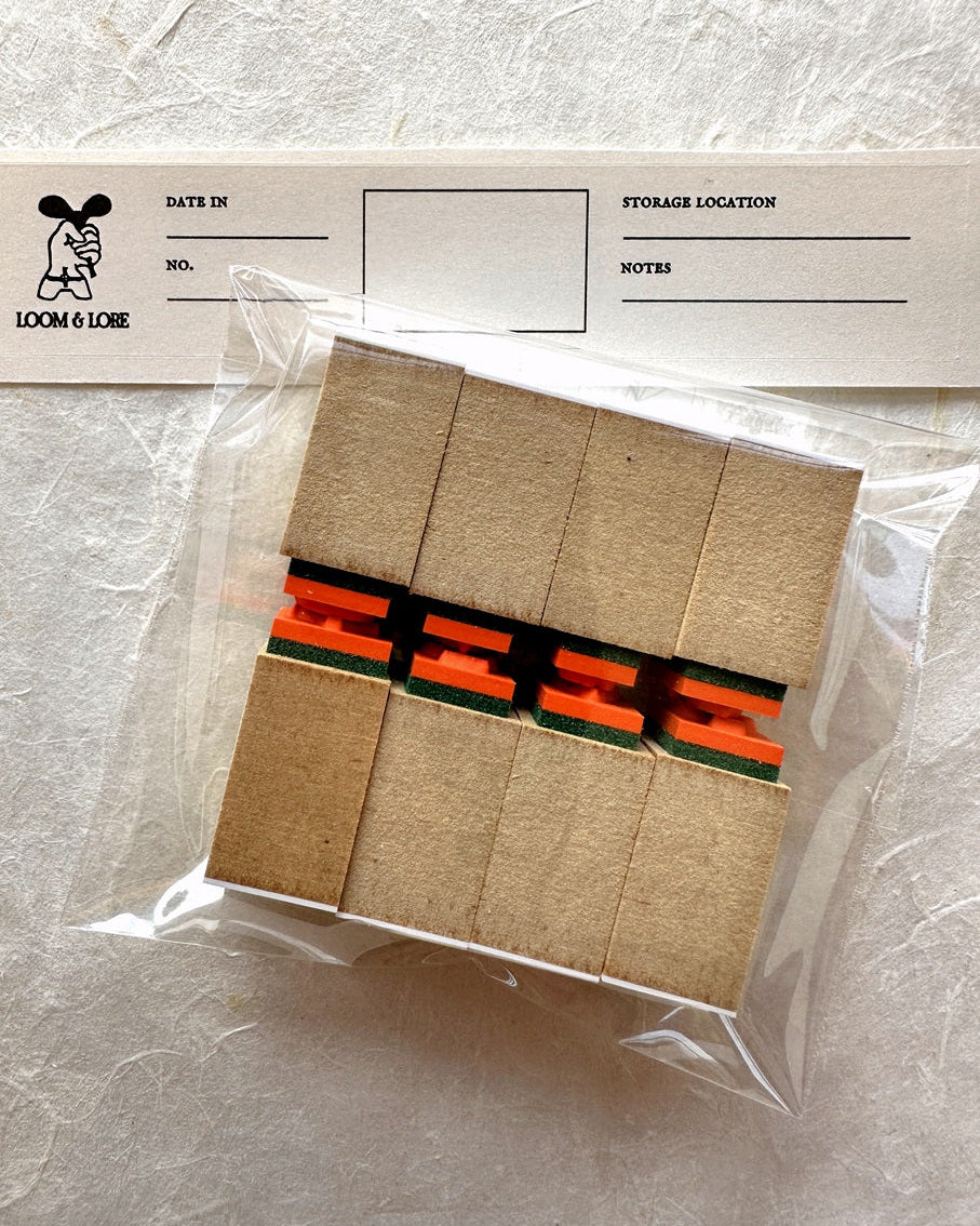 Ribbon Works - card suits symbols 8 pcs mini rubber stamps [New w/o packaging]