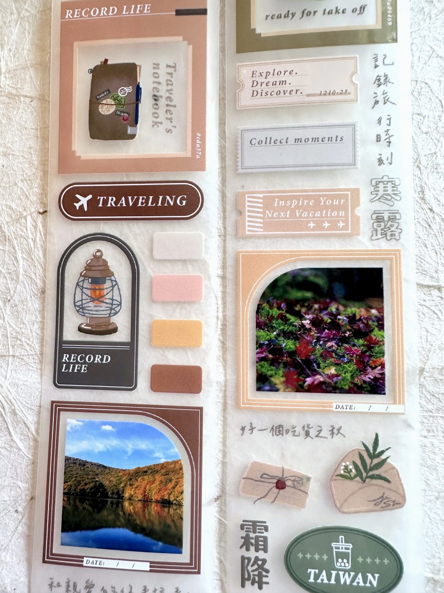 Rikka Stationery x Jiu Shi - Season to Travel PET tape SAMPLES