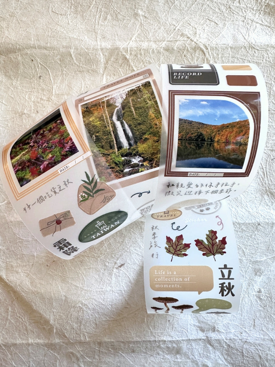 Rikka Stationery x Jiu Shi - Season to Travel PET tape SAMPLES