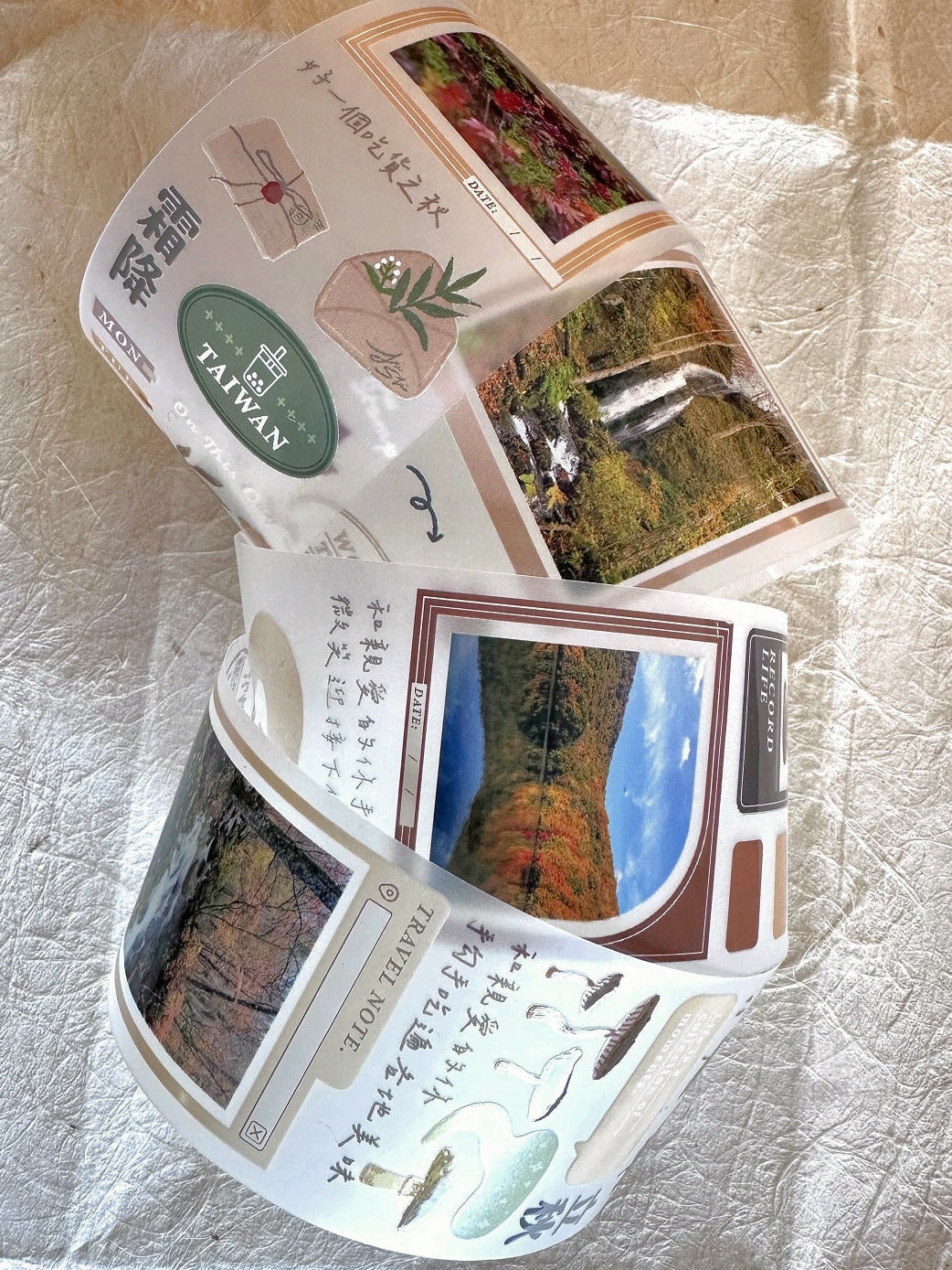 Rikka Stationery x Jiu Shi - Season to Travel PET tape SAMPLES
