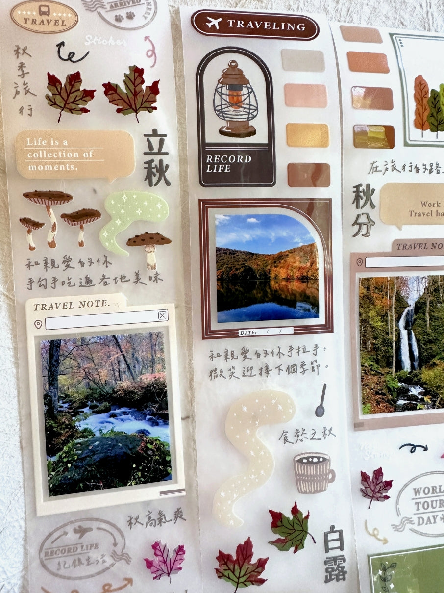 Rikka Stationery x Jiu Shi - Season to Travel PET tape SAMPLES