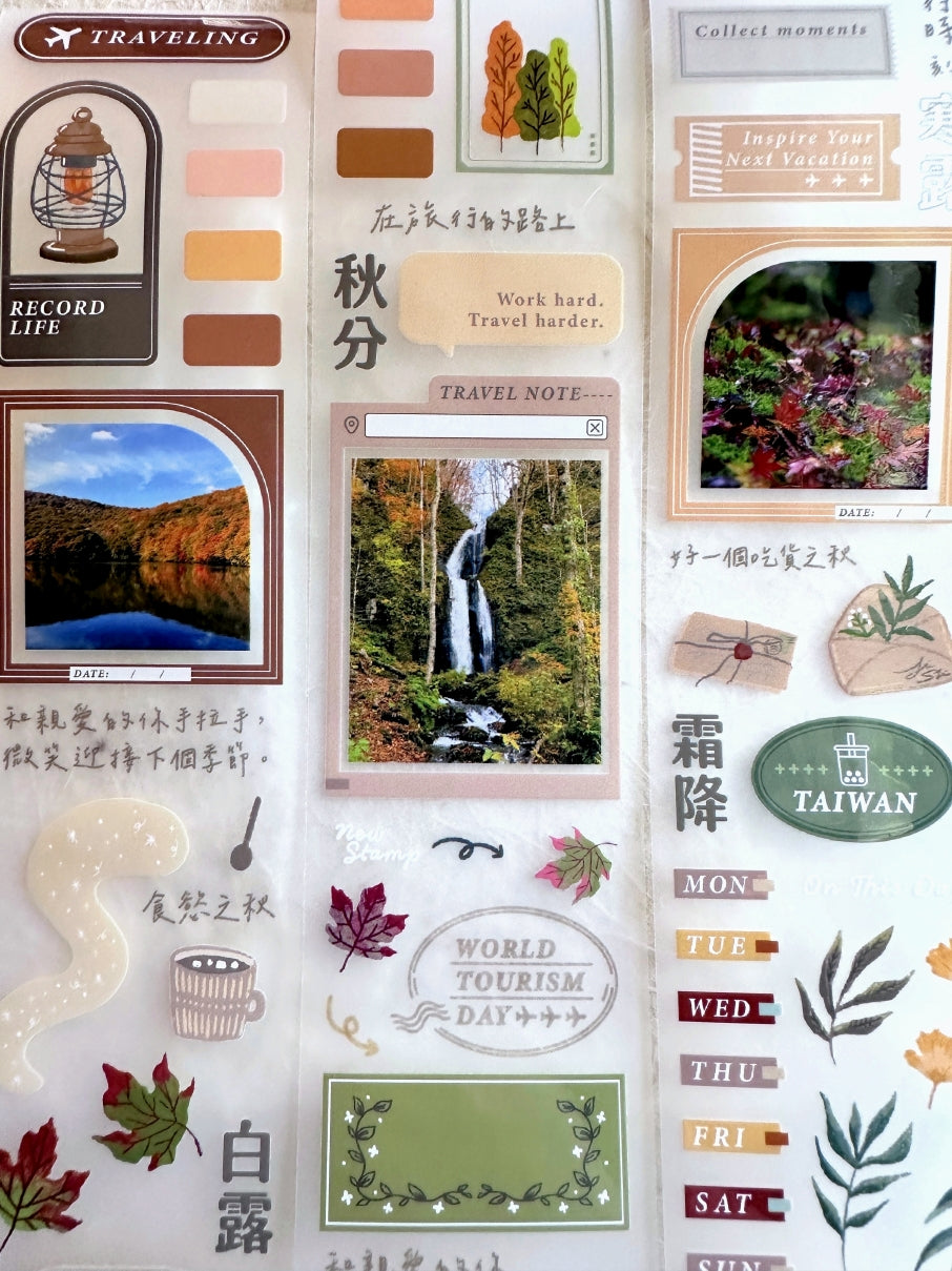 Rikka Stationery x Jiu Shi - Season to Travel PET tape SAMPLES