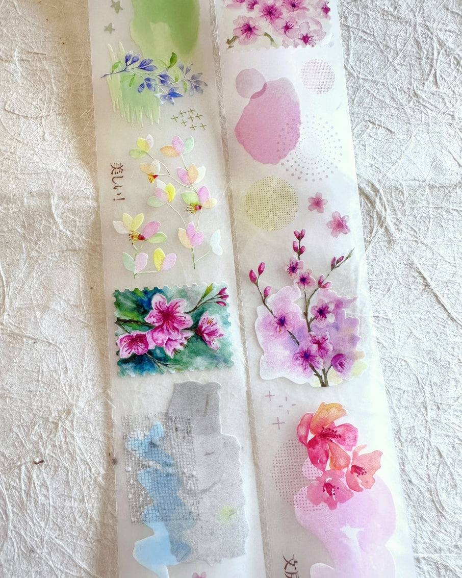 Rikka Stationery - Road to Sakura Tree Blossoms PET tape SAMPLES