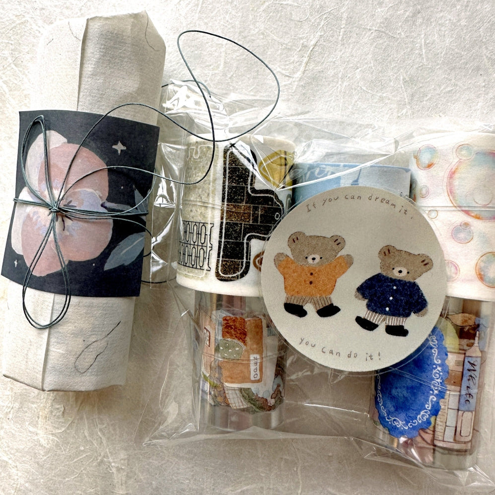 Ranmyu - Bear's Daily kiss-cut PET tape SAMPLES