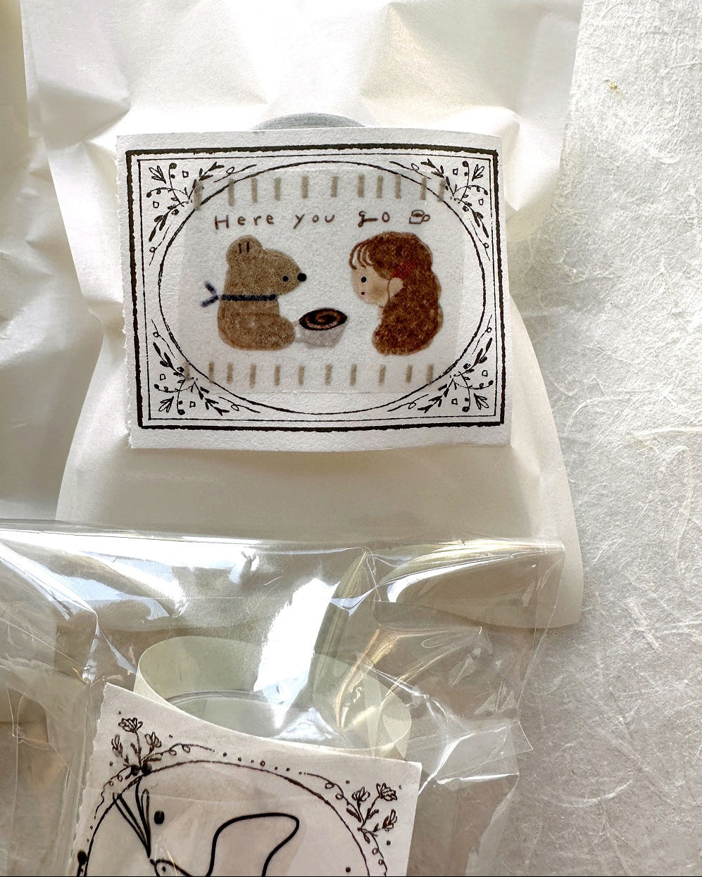 Ranmyu - Bear's Daily kiss-cut PET tape SAMPLES