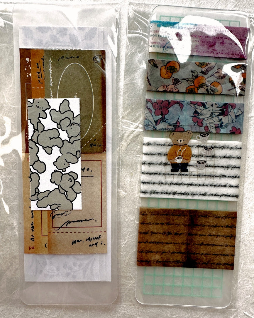 Ranmyu - Bear's Daily kiss-cut PET tape SAMPLES