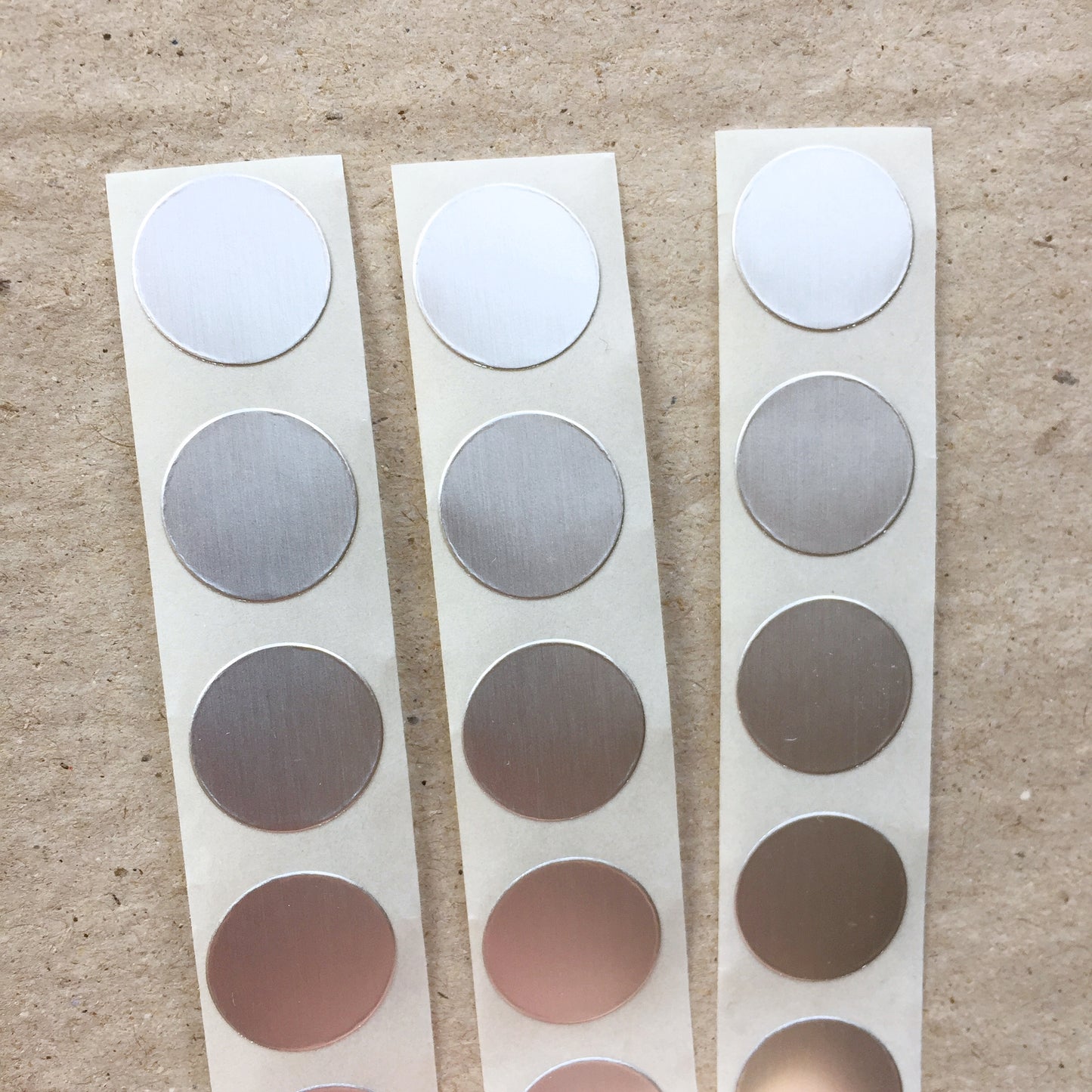 Gold/Silver Dot Stickers for journal collage - SAMPLES