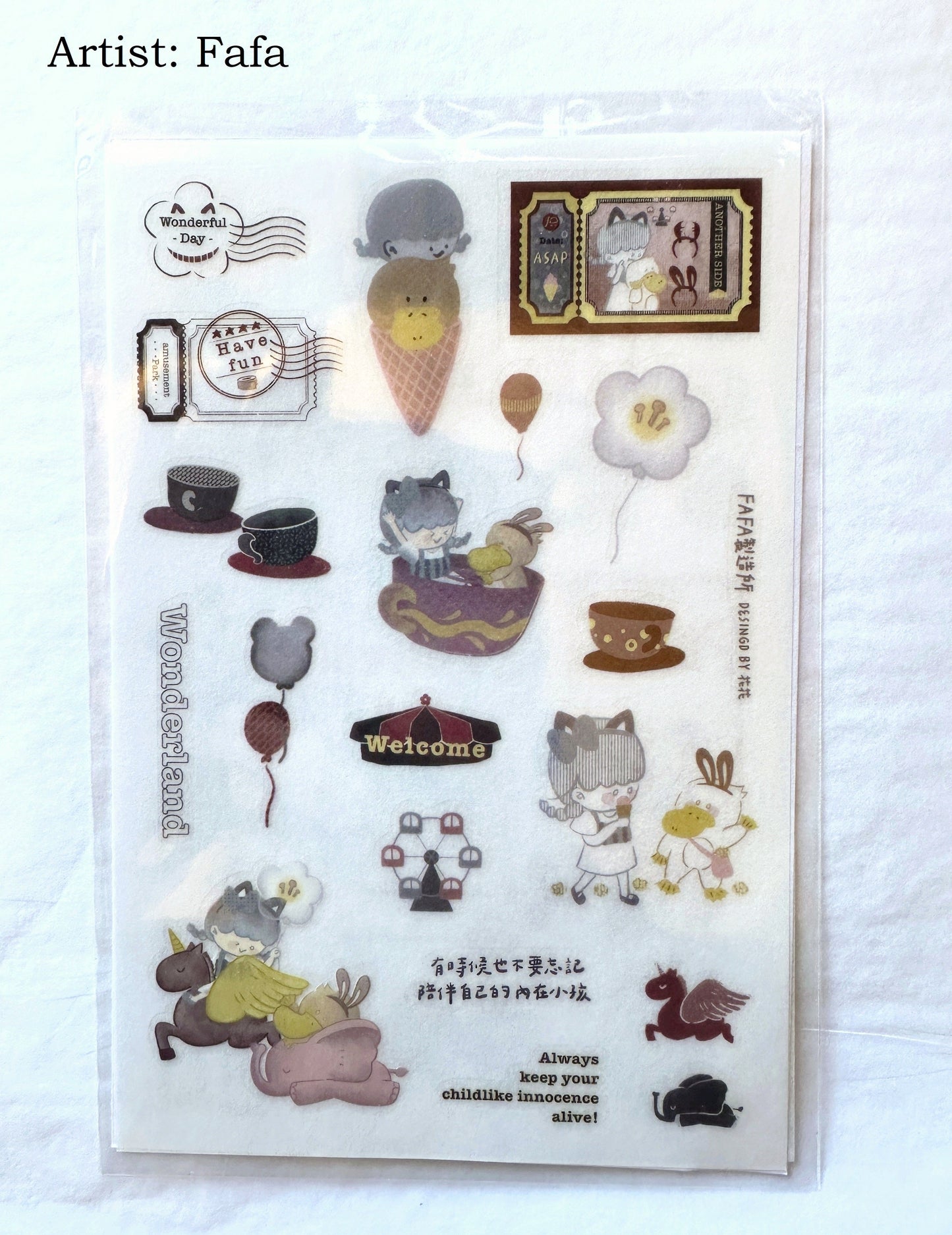Many transfer stickers from Taiwan & Japan [Half-Packs]