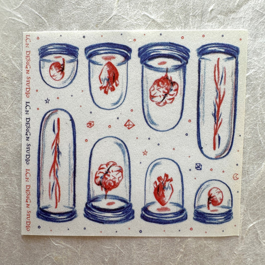 Destash | Lin Chia Ning - Specimin Jar mini washi sticker sheet [Rare]