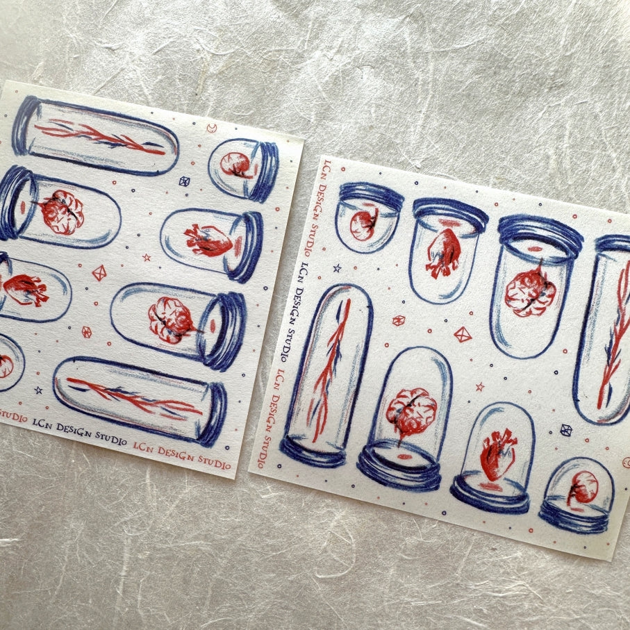 Destash | Lin Chia Ning - Specimin Jar mini washi sticker sheet [Rare]