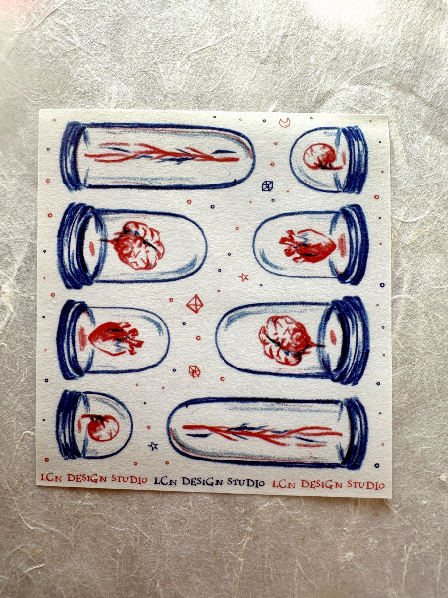 Destash | Lin Chia Ning - Specimin Jar mini washi sticker sheet [Rare]