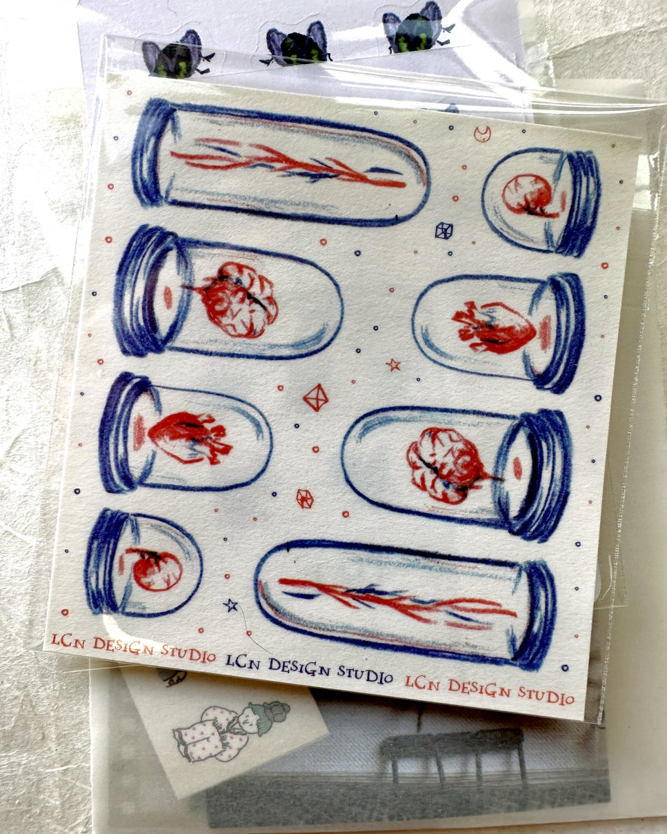 Destash | Lin Chia Ning - Specimin Jar mini washi sticker sheet [Rare]