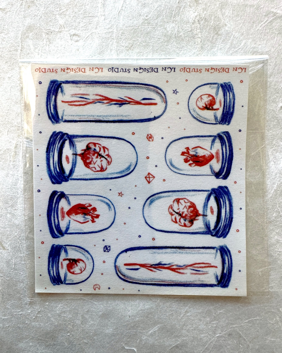 Destash | Lin Chia Ning - Specimin Jar mini washi sticker sheet [Rare]