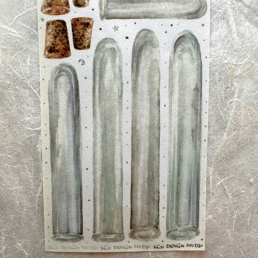 Destash | Lin Chia Ning - Test Tube washi sticker sheet [Rare]