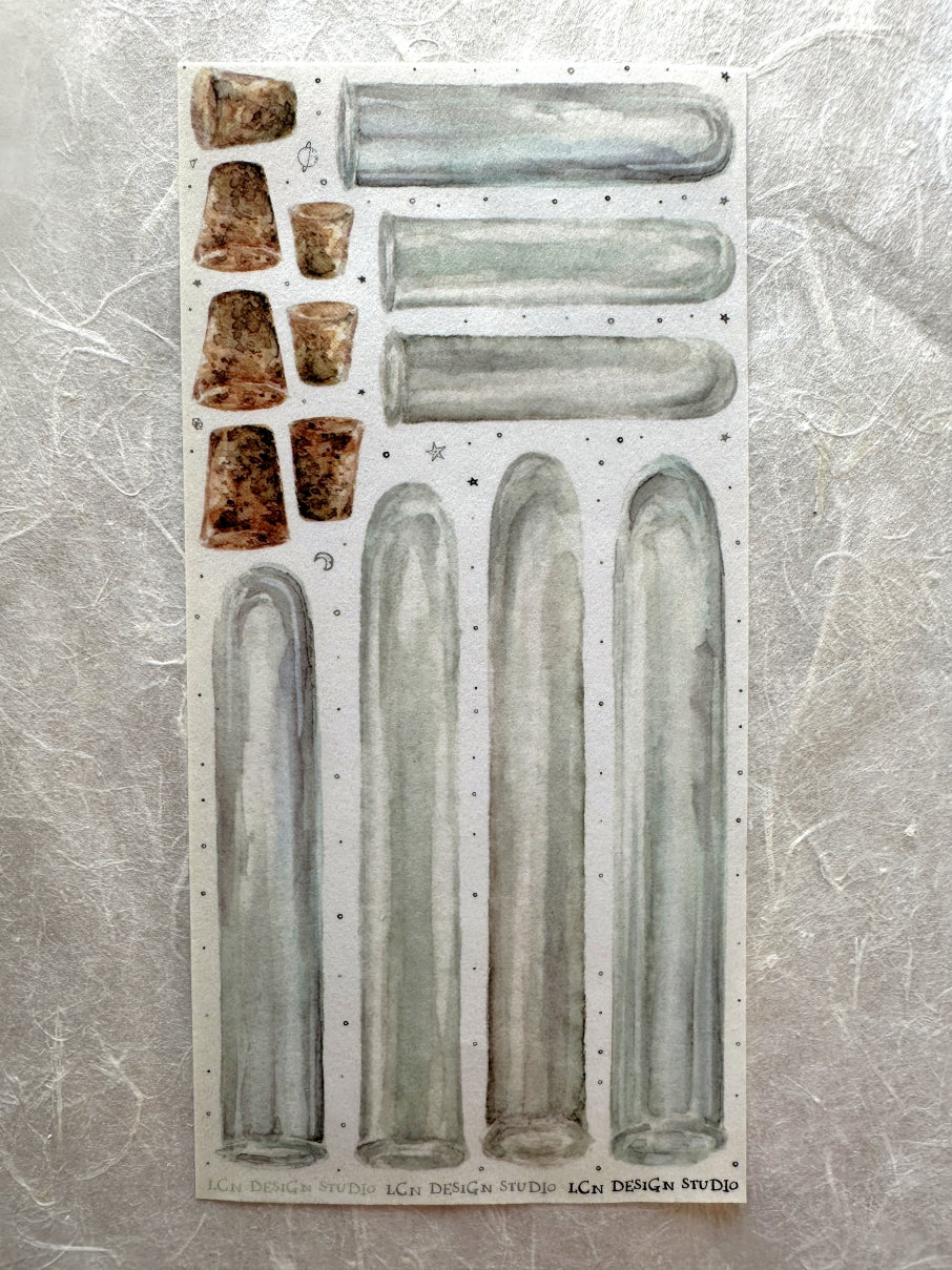 Destash | Lin Chia Ning - Test Tube washi sticker sheet [Rare]