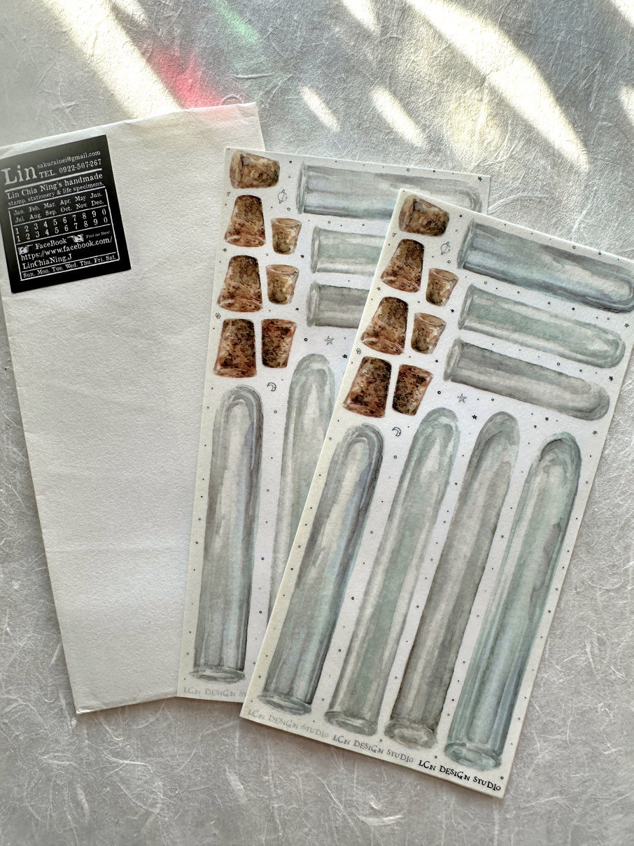 Destash | Lin Chia Ning - Test Tube washi sticker sheet [Rare]