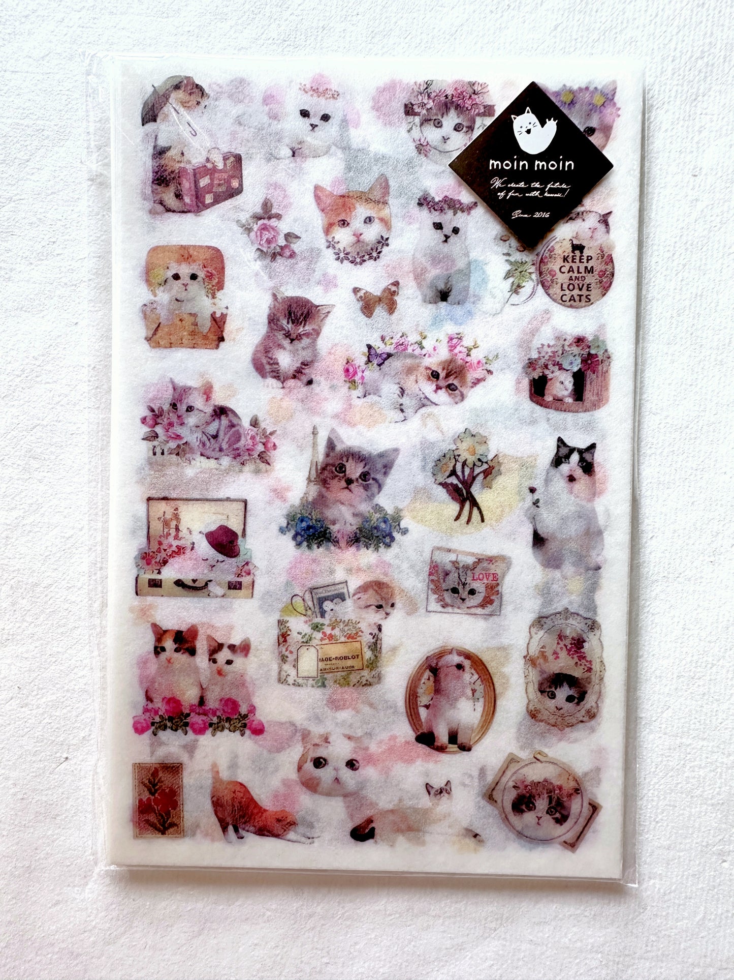 Moin moin - Cat Zanmai washi stickers