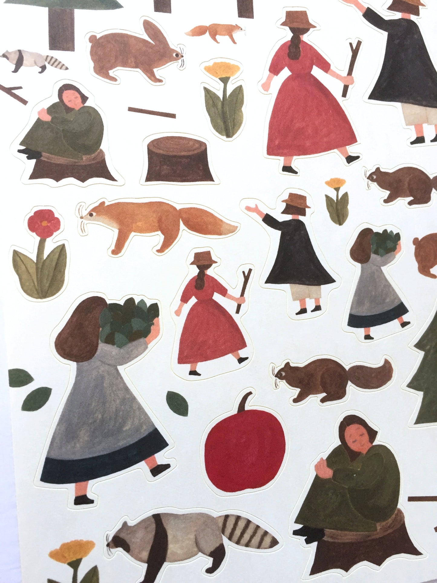 Forest A5 sticker sheet by Necktie Illustration