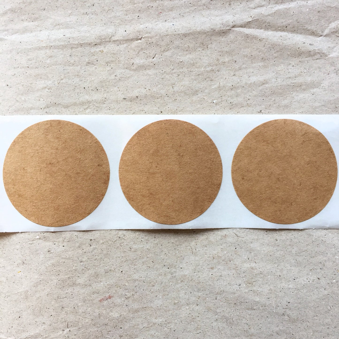 Kraft 1.5" round stickers for journal collage - SAMPLES