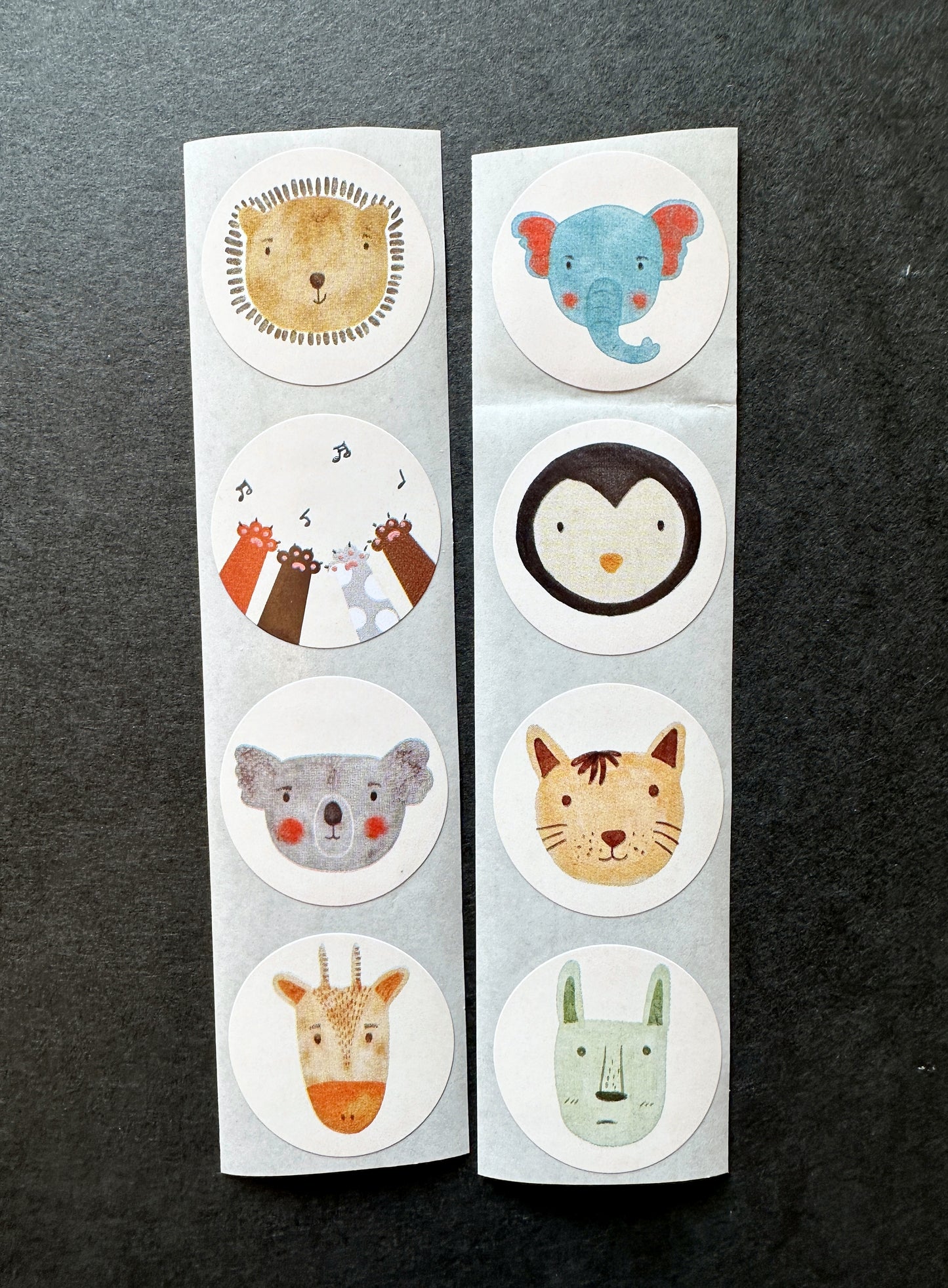 Kawaii Animals - Round Sticker Seal SAMPLES