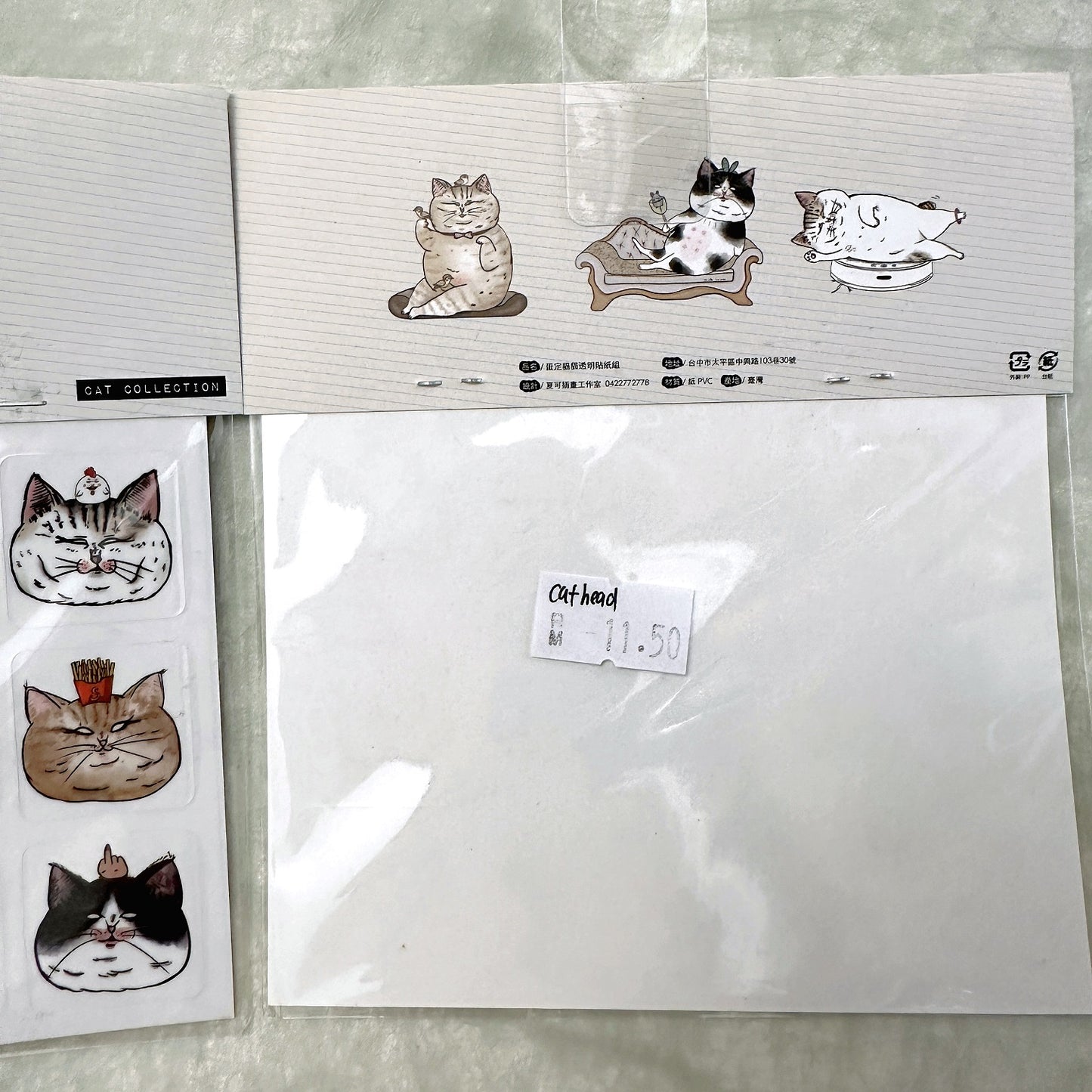 Shock Mama - Cat Collection transparent stickers