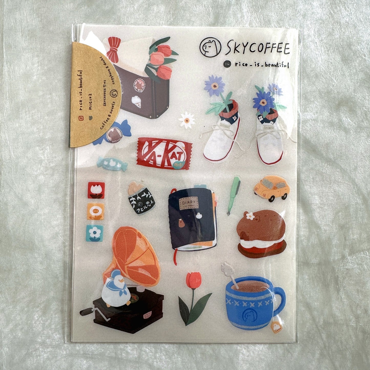 Sky Coffee - Coffee & Sweets / Soundtrack of Youth transfer stickers