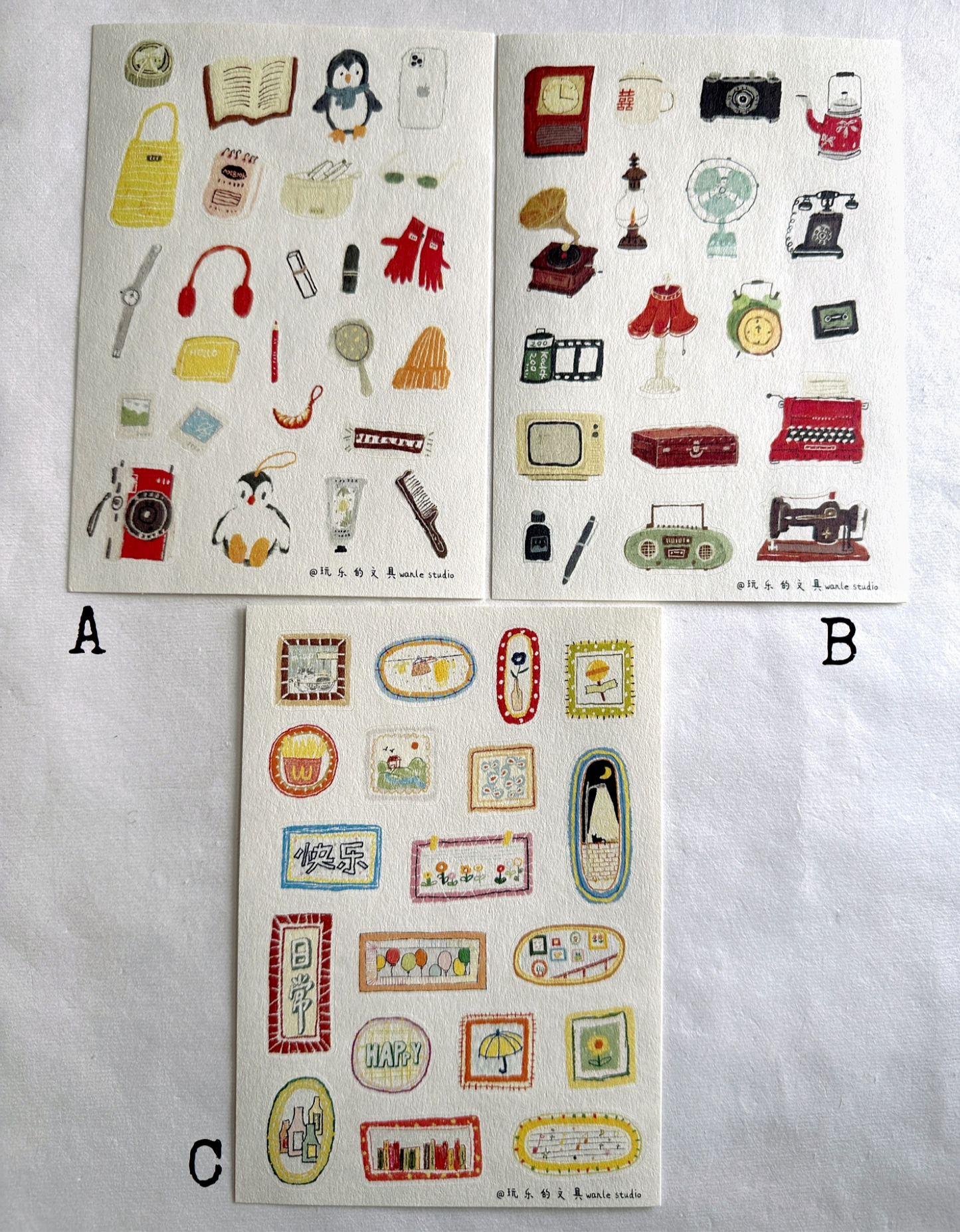 Wanle Studio - Vol. 11 Stickers (SINGLE SHEETS)