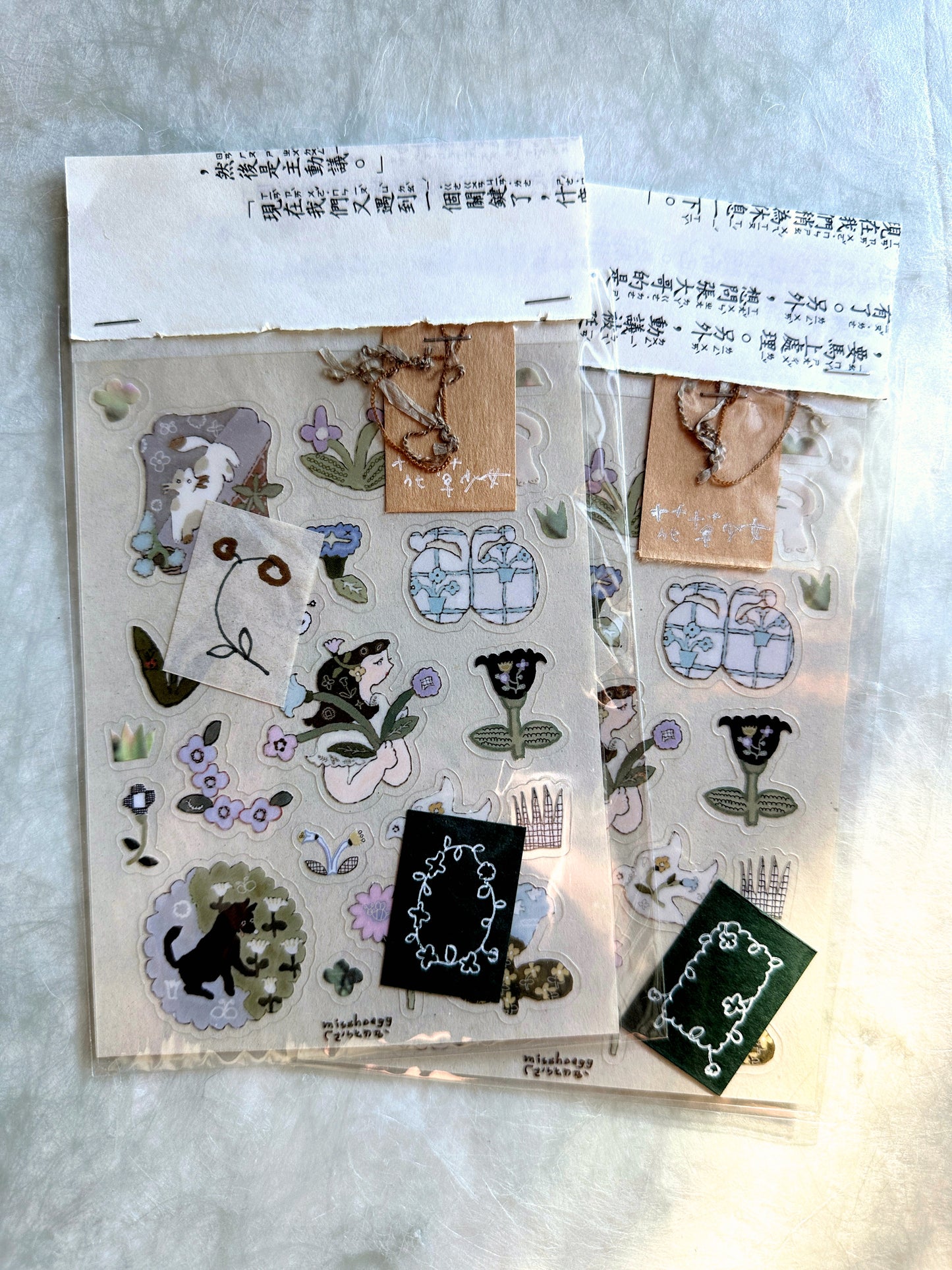 misshoegg - Flower Girl transparent stickers