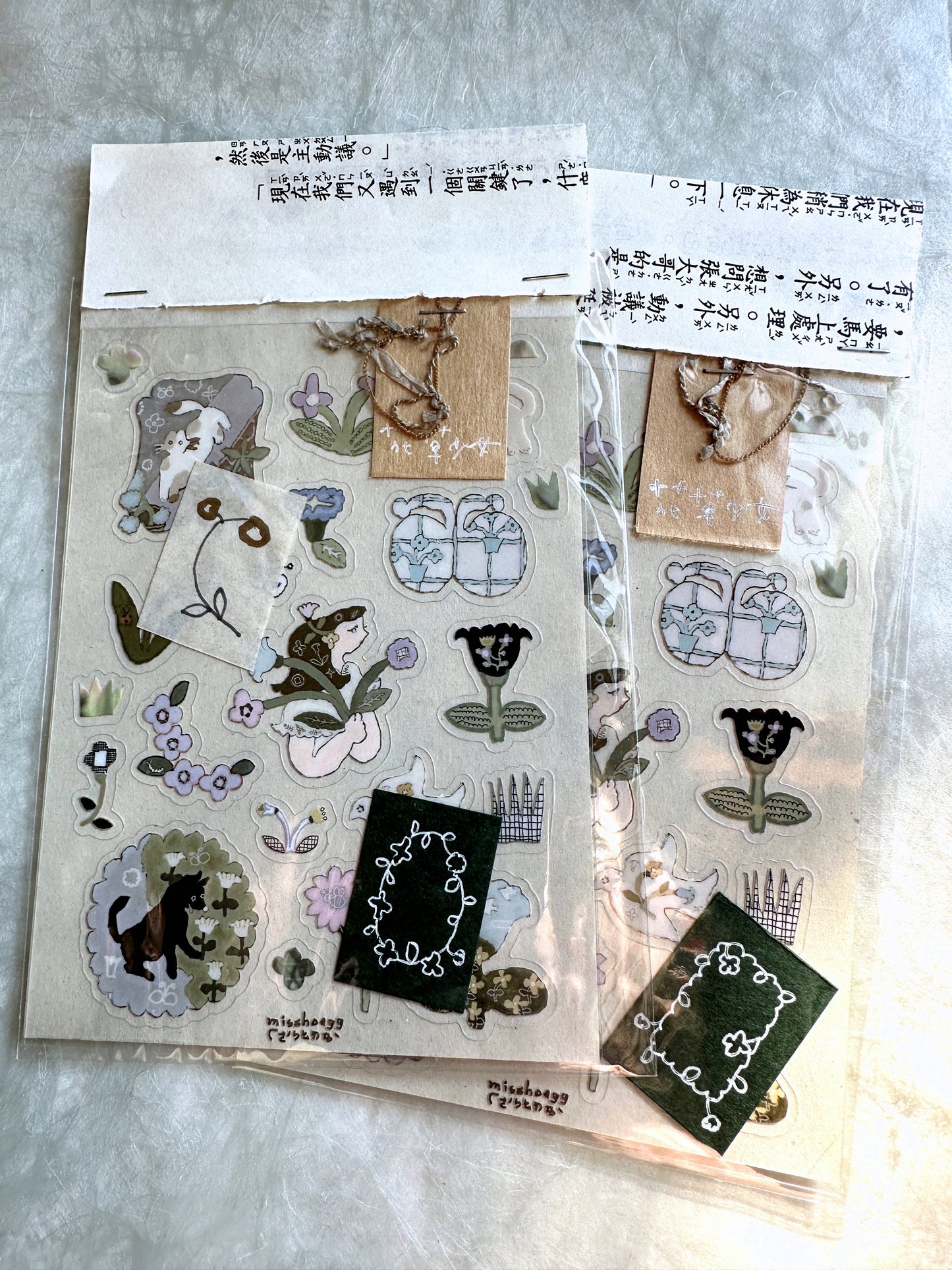 misshoegg - Flower Girl transparent stickers