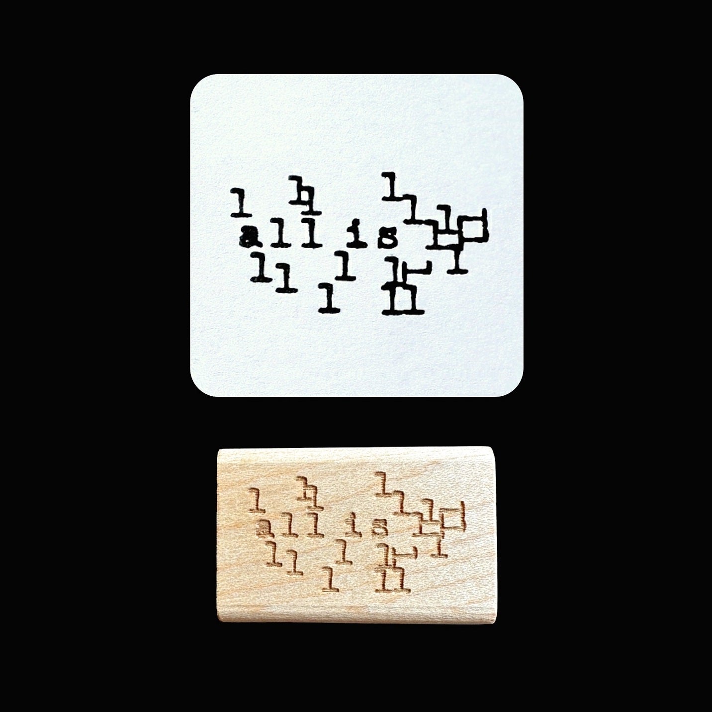 TAOthings Studio - "All is One" rubber stamp