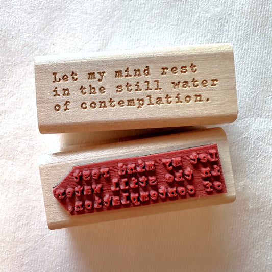 TAOthings Studio - Let My Mind Rest... rubber stamp