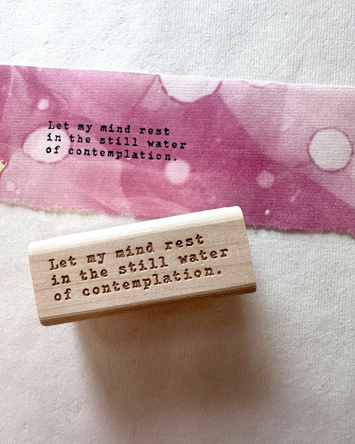 TAOthings Studio - Let My Mind Rest... rubber stamp