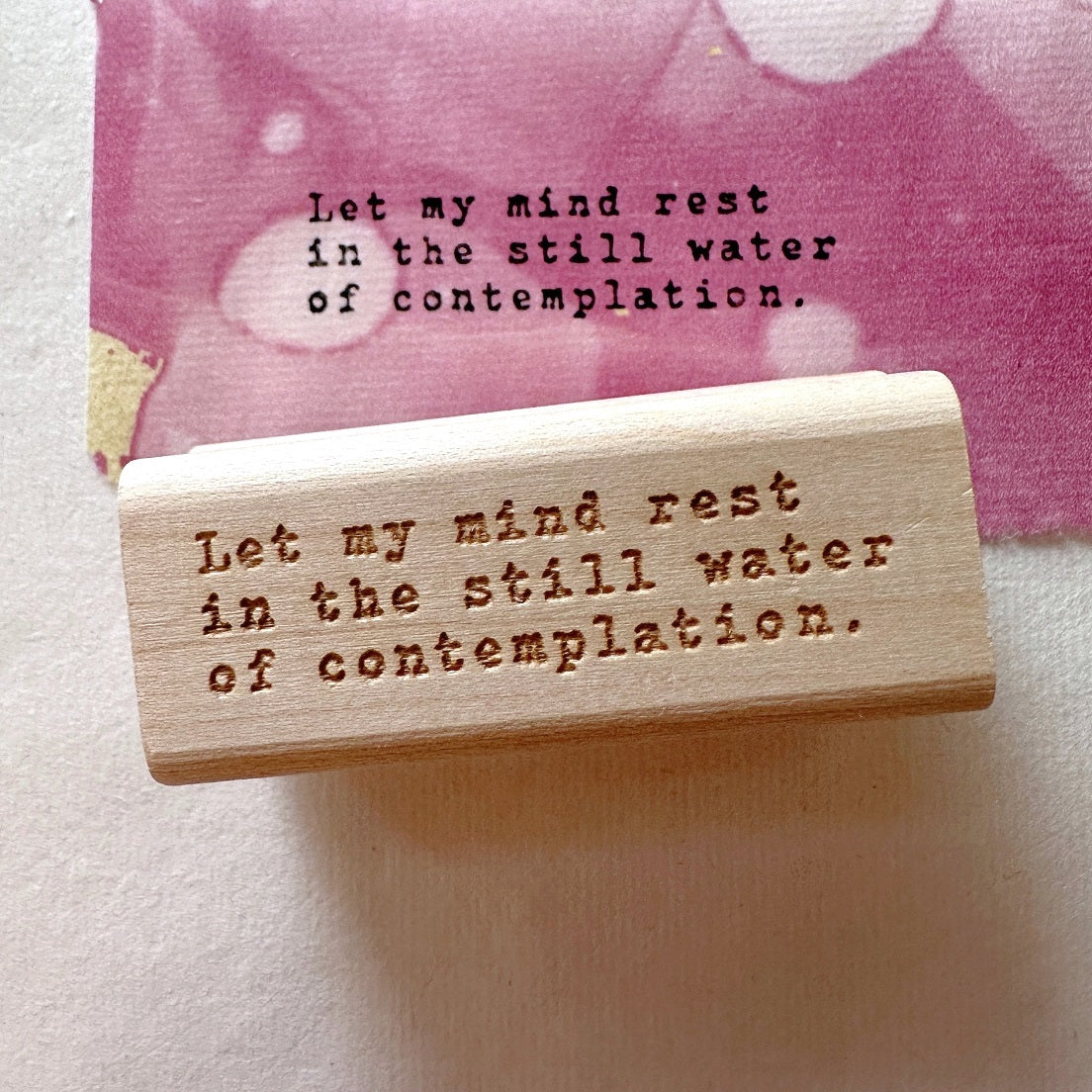 TAOthings Studio - Let My Mind Rest... rubber stamp