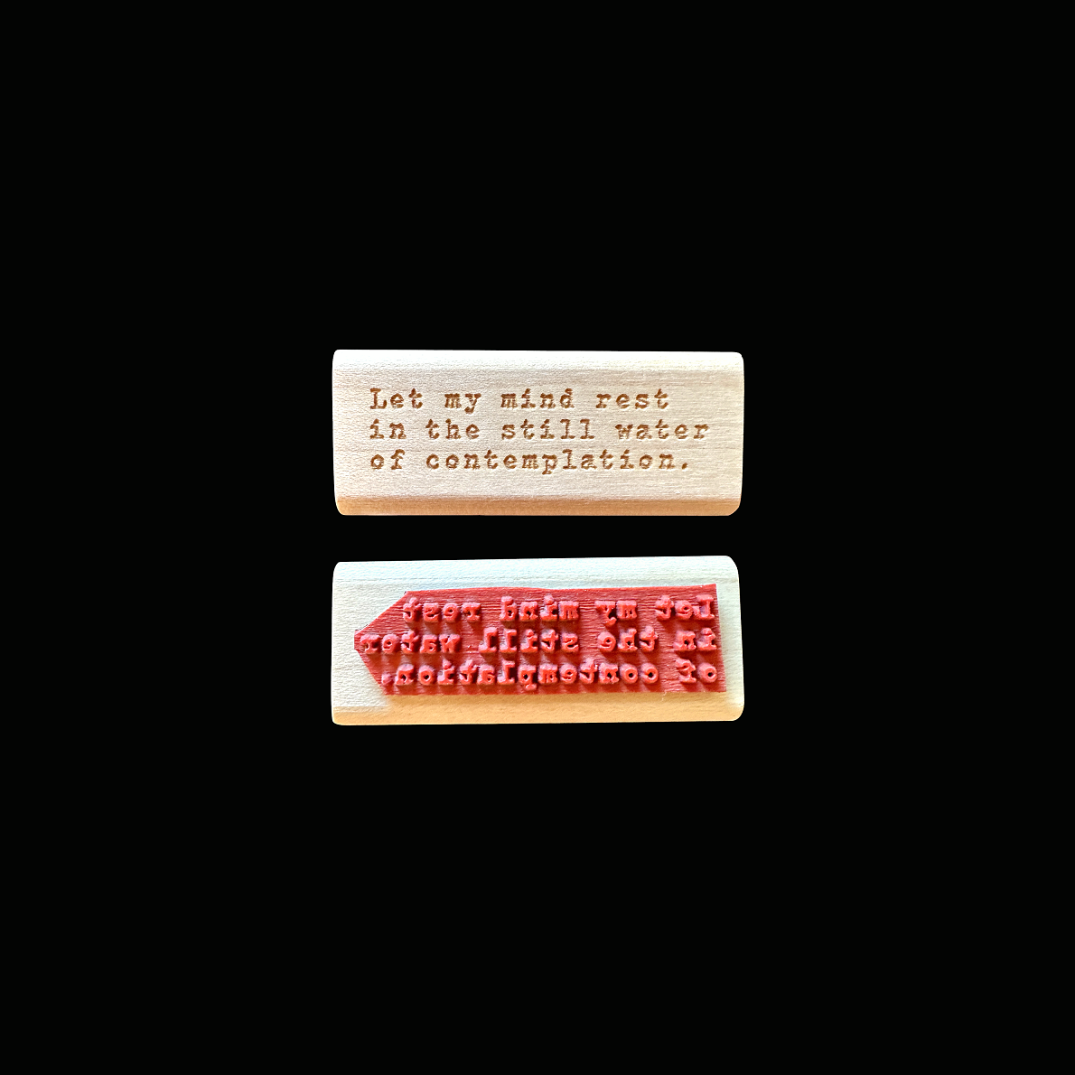 TAOthings Studio - Let My Mind Rest... rubber stamp
