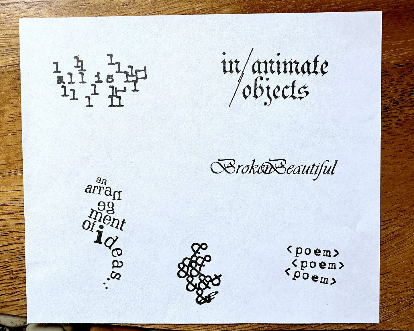 TAOthings Studio - An Arrangement of Ideas rubber stamp