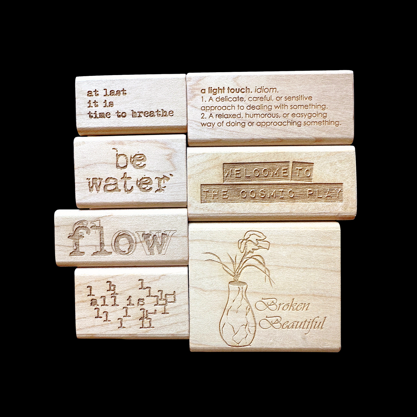 TAOthings Studio - "All is One" rubber stamp