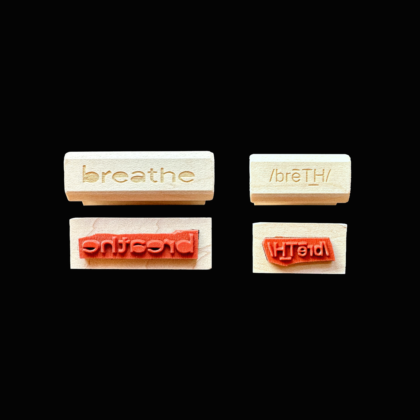 TAOthings Studio - Breathe rubber stamps