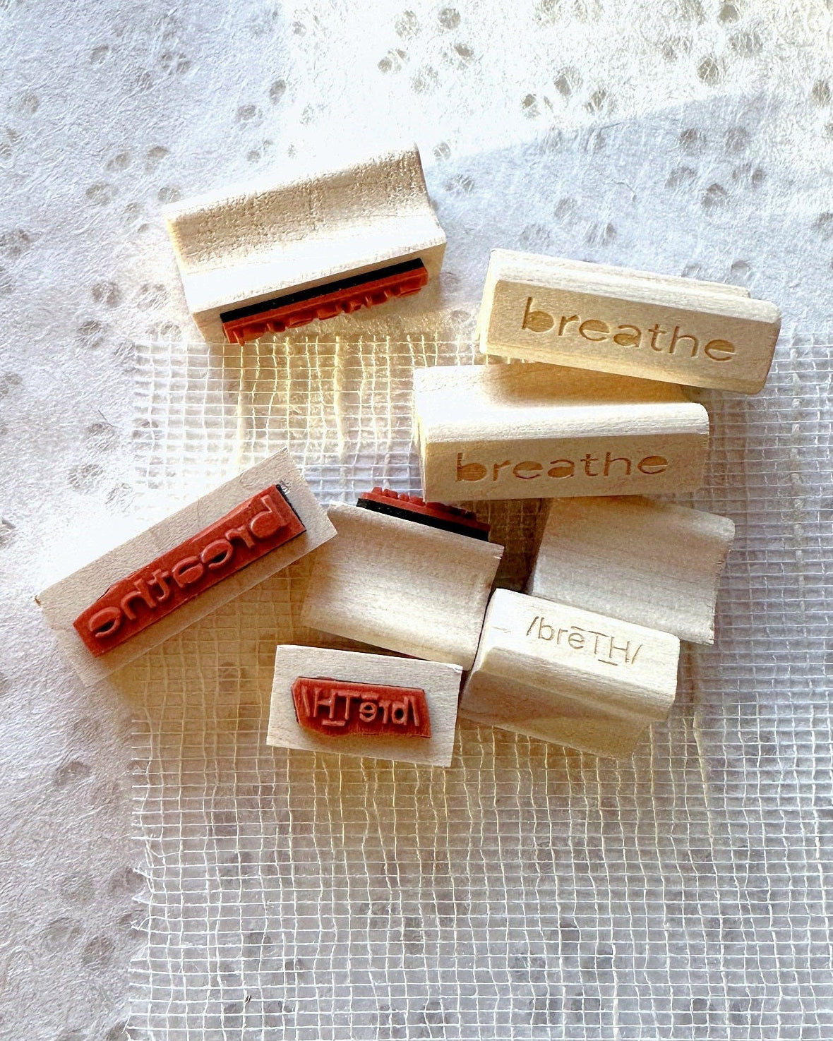 TAOthings Studio - Breathe rubber stamps