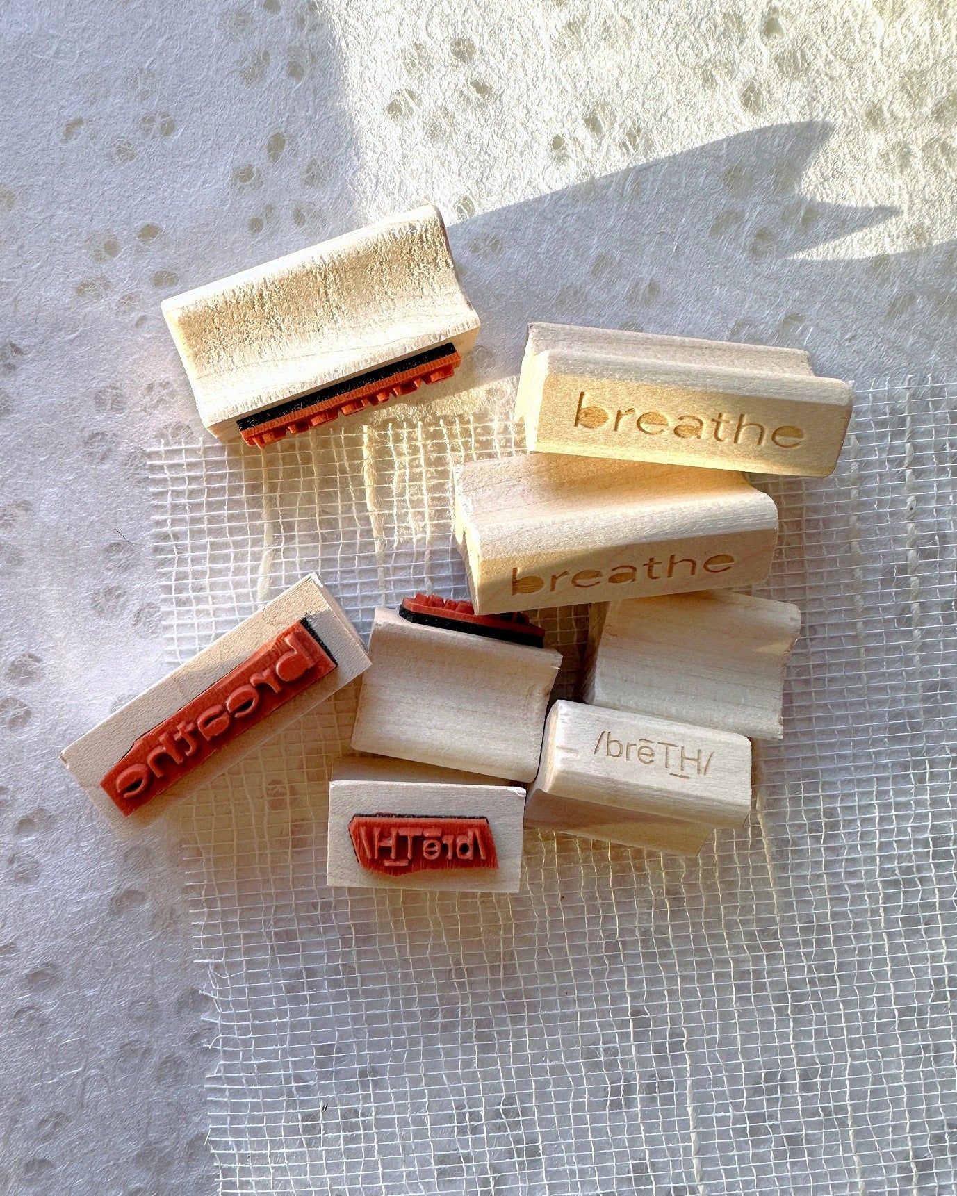 TAOthings Studio - Breathe rubber stamps
