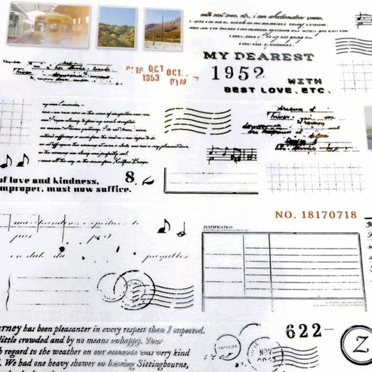 Stationery Instinct - Collage Practice PET tape SAMPLES