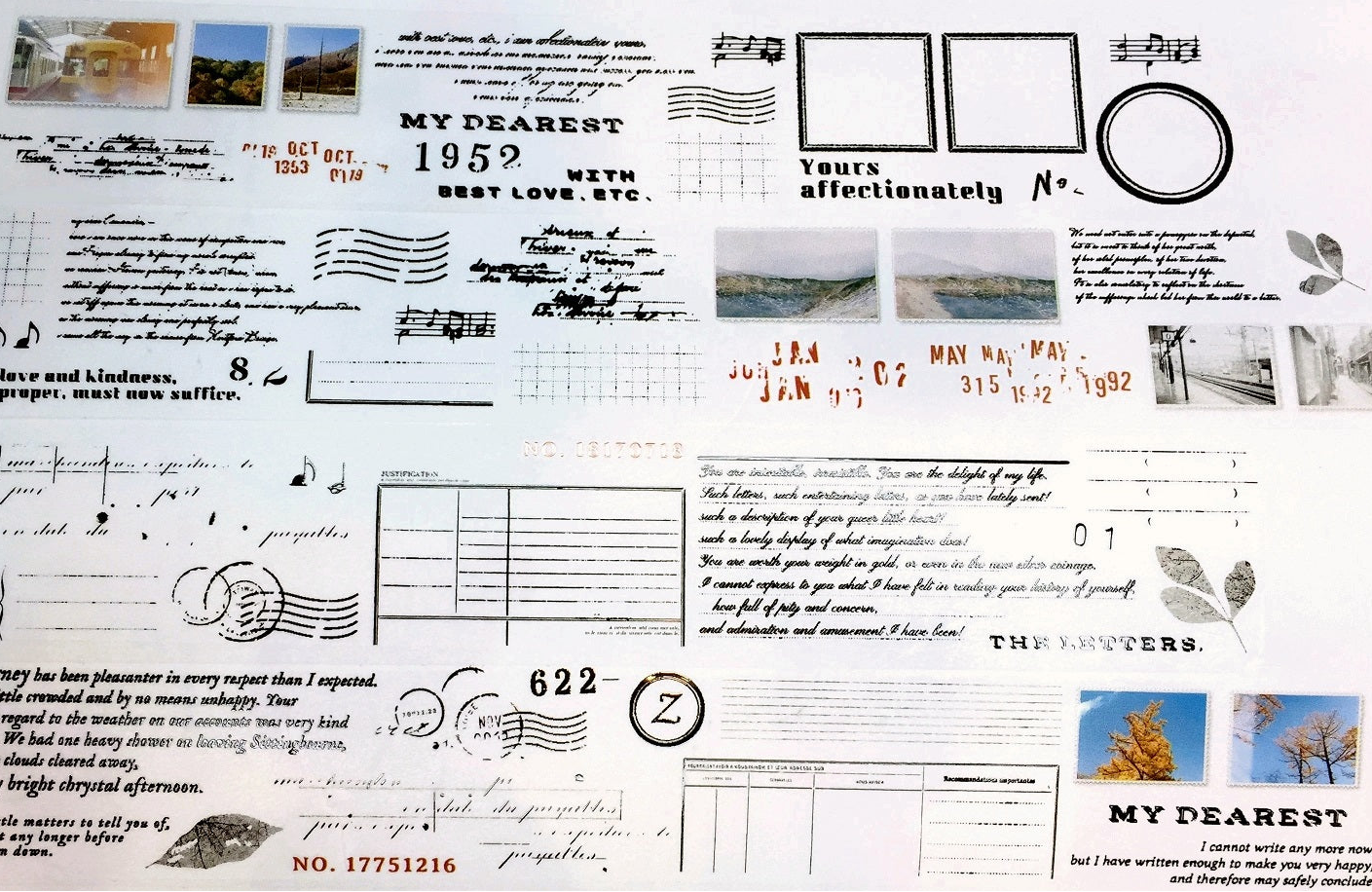 Stationery Instinct - Collage Practice PET tape SAMPLES
