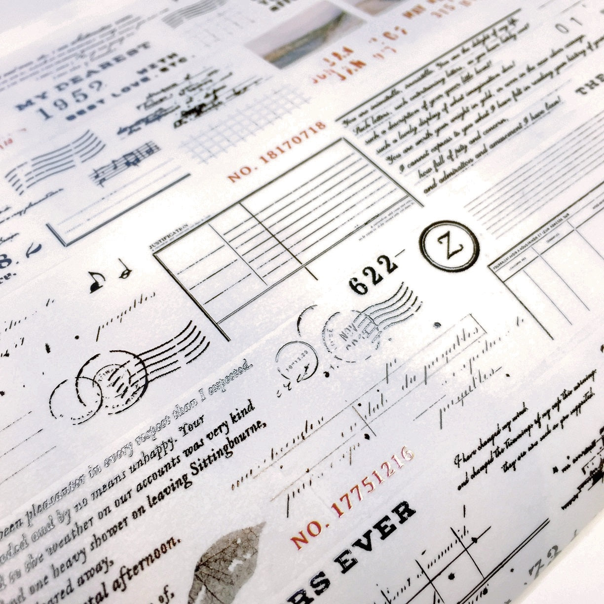 Stationery Instinct - Collage Practice PET tape SAMPLES