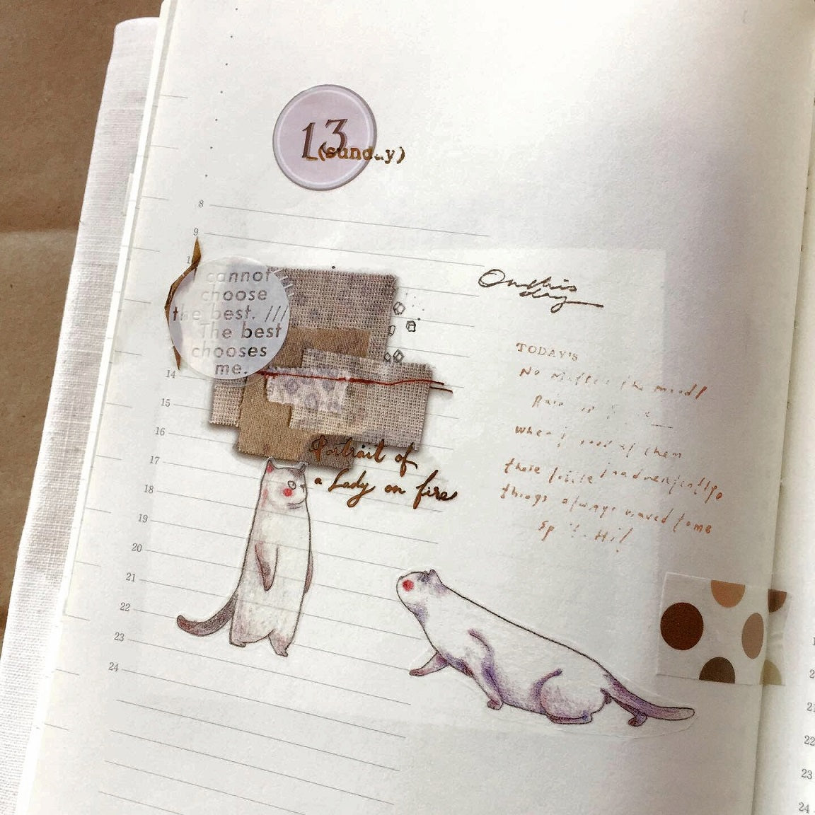 Stationery Instinct - Stitches PET tape SAMPLES