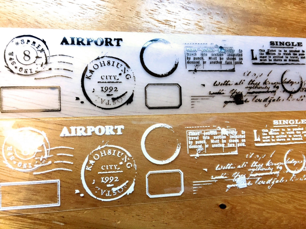 Stationery Instinct - Collage Practice: Frame PET tape SAMPLES